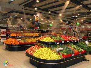 مه پاش و رطوبت ساز برای میوه فروشی