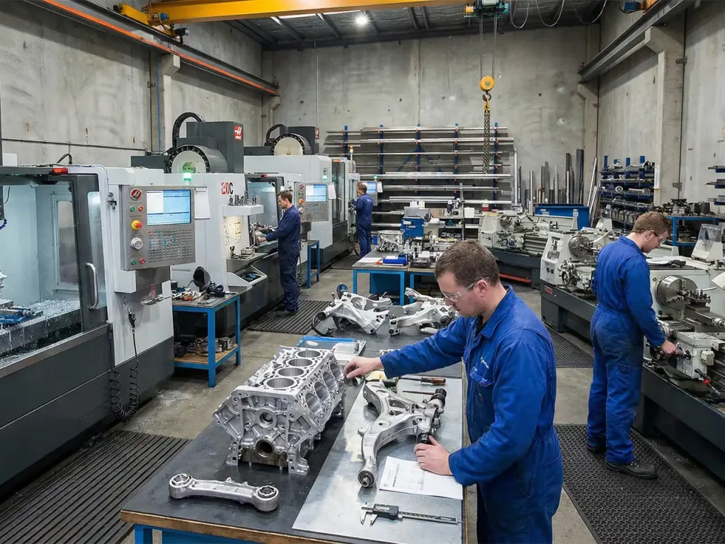 کارگاه ماشینکاری قطعات خودرو