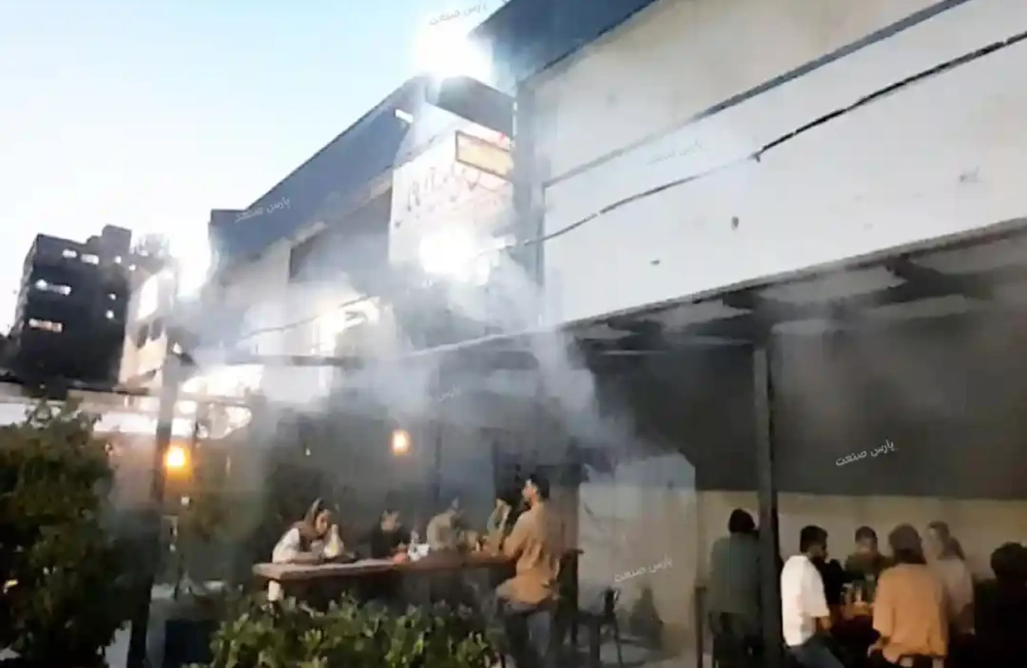 پروژه نصب مه پاش کافه ارمون تهران