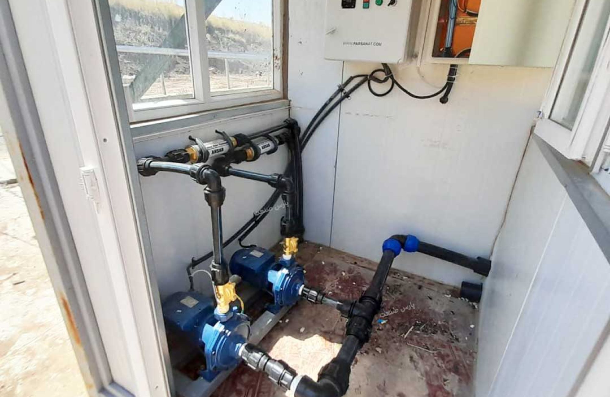 پروژه نصب سیستم خنک کننده آخور تلیسه در زایشگاه (بیمارستان ) در دامداری شرکت مالات اقلیم کردستان شهر سلیمانیه