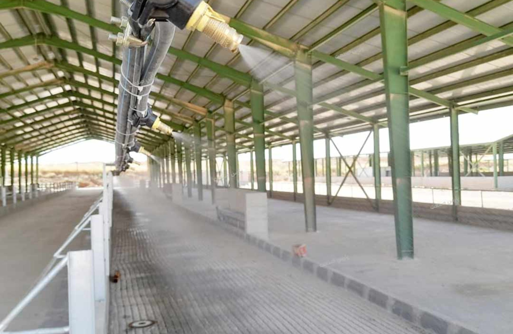 پروژه نصب سیستم خنک کننده آخور تلیسه در زایشگاه (بیمارستان ) در دامداری شرکت مالات اقلیم کردستان شهر سلیمانیه