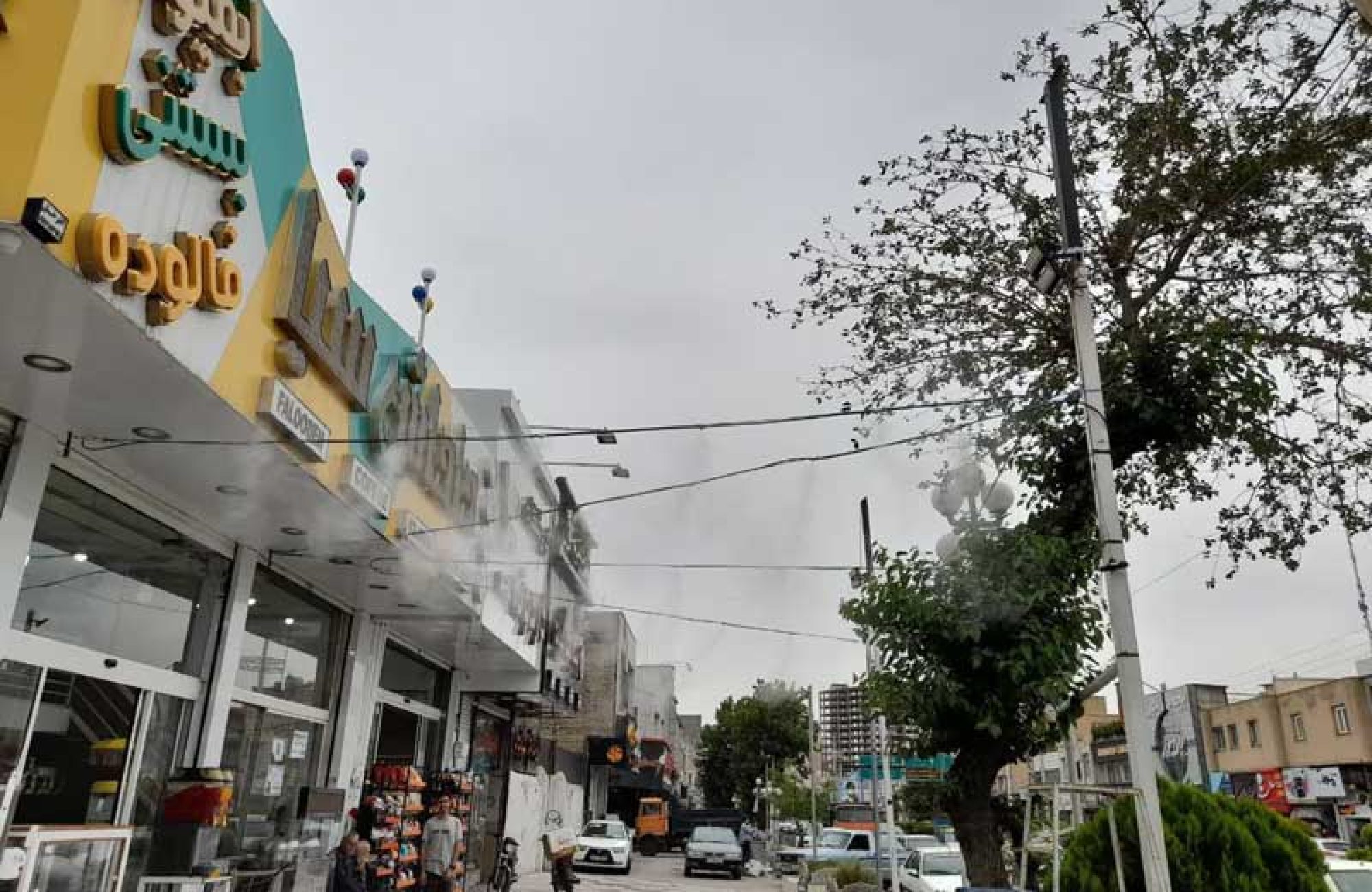نصب مه پاش در فضای باز